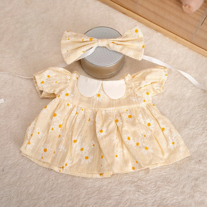 Bartholomew Bear/Bashful Bunny cute clothes outfits - Yellow Daisy Dress