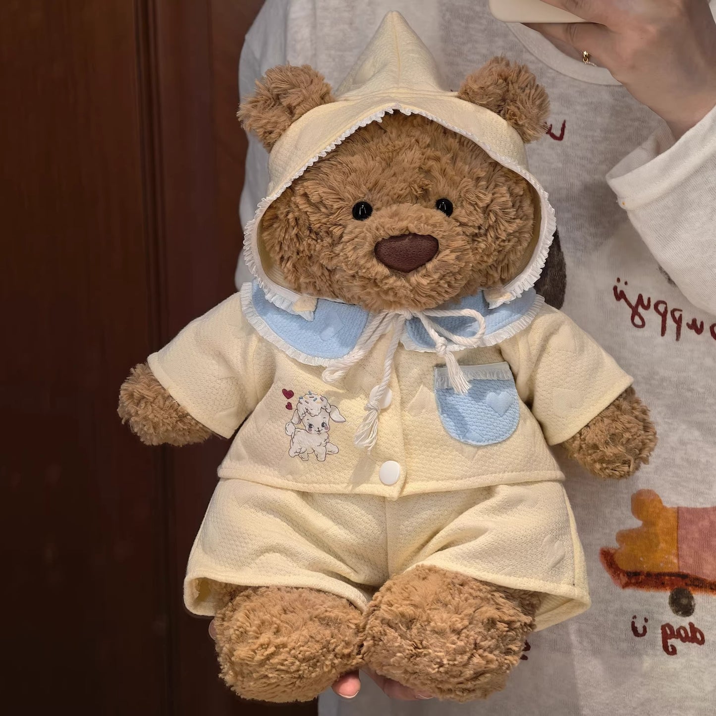 Bartholomew bear cute clothes outfits - Yellow Baby Sleepwear Set