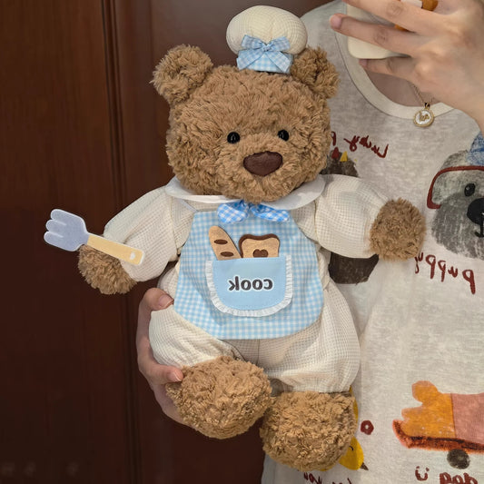 Bartholomew bear cute clothes outfits - Blue Chef Outfit