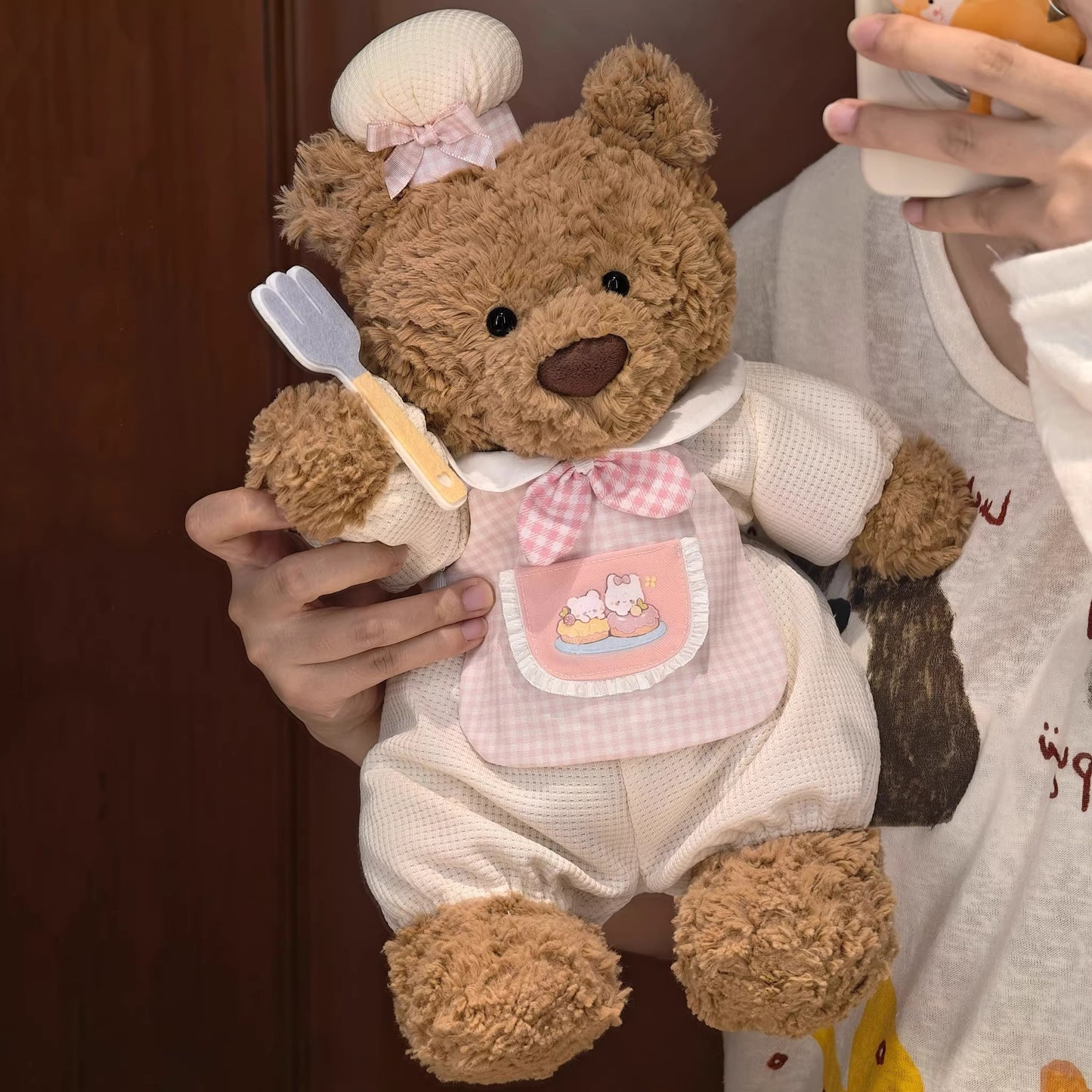 Bartholomew bear cute clothes outfits - Pink Chef Outfit