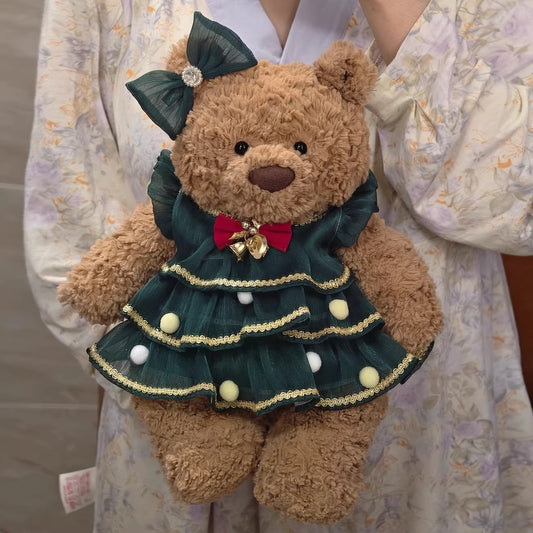 Bartholomew bear cute clothes outfits - Christmas Tree Dress