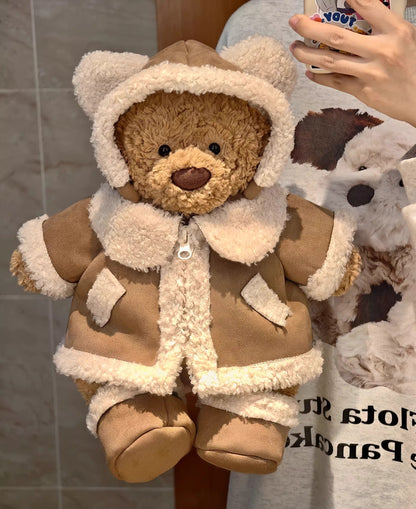 Bartholomew bear cute clothes outfits - Brown Bear Coat Set