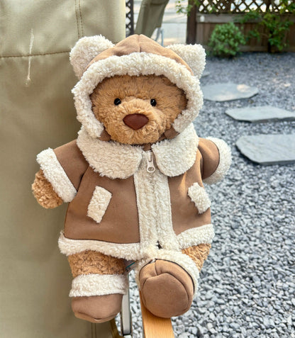 Bartholomew bear cute clothes outfits - Brown Bear Coat Set