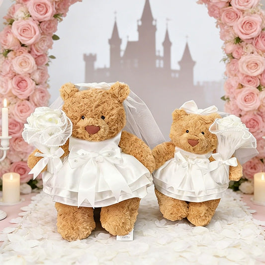 Bartholomew bear cute clothes outfits - Bridal Wedding Dress Set