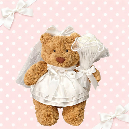 Bartholomew bear cute clothes outfits - Bridal Wedding Dress Set