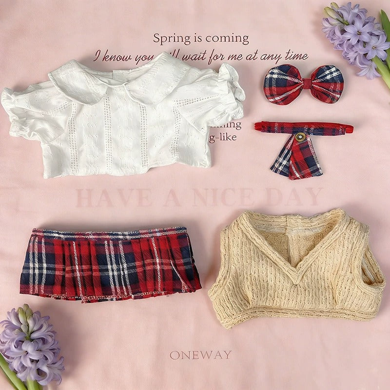 Bartholomew bear cute clothes outfits - Preppy School Couple Outfit Set