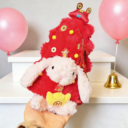 Bartholomew Bear/Yummy Bunny custom clothes outfits - Chinese New Year Red Plush Costume