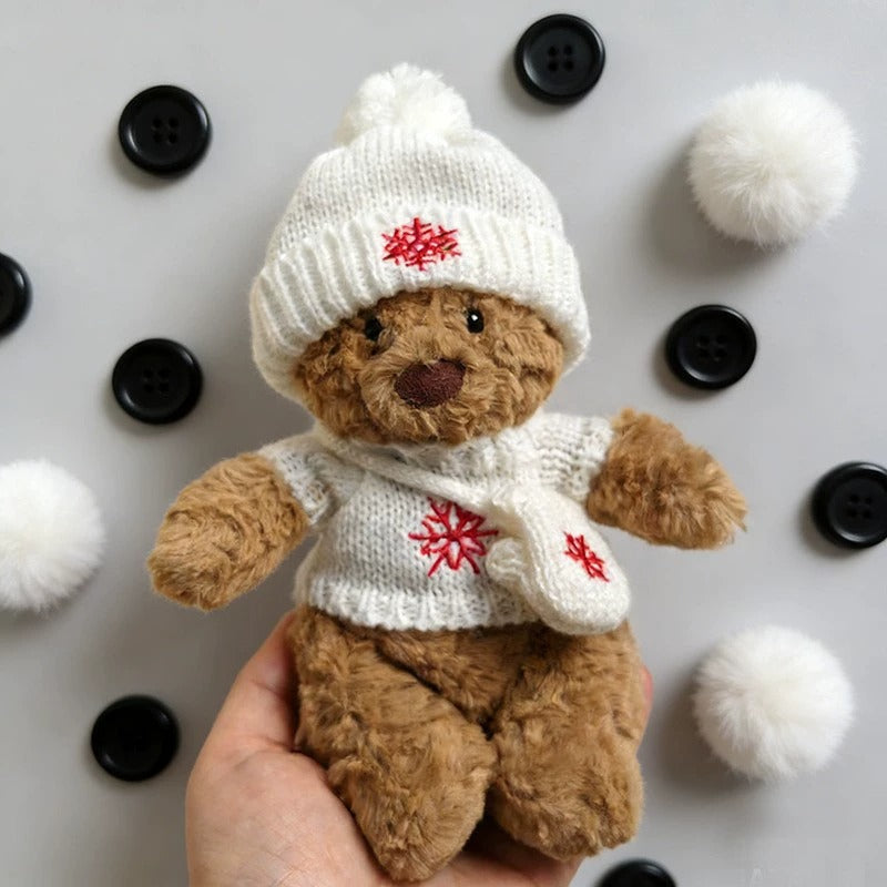 Bartholomew Bear/Yummy Bunny custom clothes outfits - Red/White Christmas Knit Sweater Set