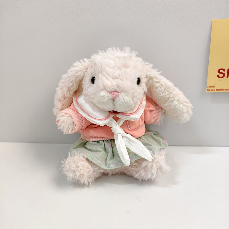 Bartholomew Bear/Yummy Bunny clothes outfits - Headband Collared Top Plaid Skirt Set