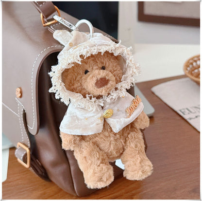 Bartholomew Bear Bag Charm clothes outfits - White / Blue Dream Star Shawl