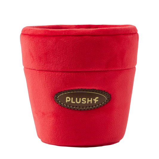 PlushWoods - Red base flowerpot planter plush