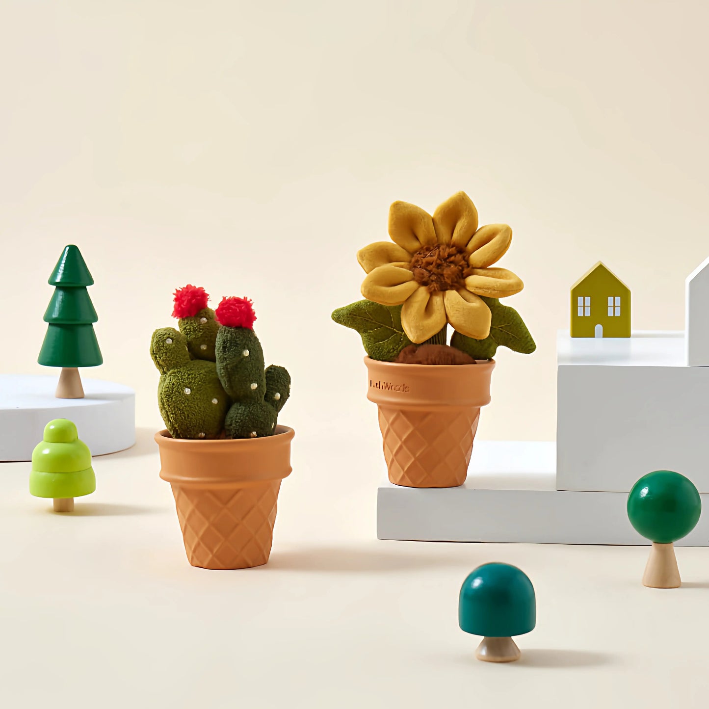 PlushWoods - Mini Plant Charm Keychain - multiple color/style