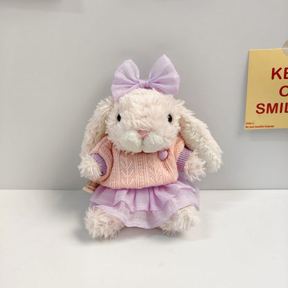 Bartholomew Bear/Yummy Bunny clothes outfits - Pink Purple Knit Sweater & Tulle Skirt