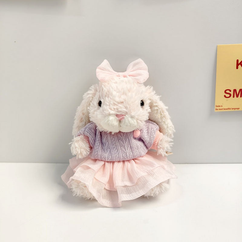 Bartholomew Bear/Yummy Bunny clothes outfits - Pink Purple Knit Sweater & Tulle Skirt
