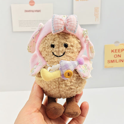 Bartholomew Bear Bag Charm clothes outfits - Pink Floral Cape