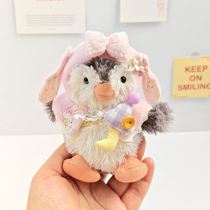 Bartholomew Bear Bag Charm clothes outfits - Pink Floral Cape