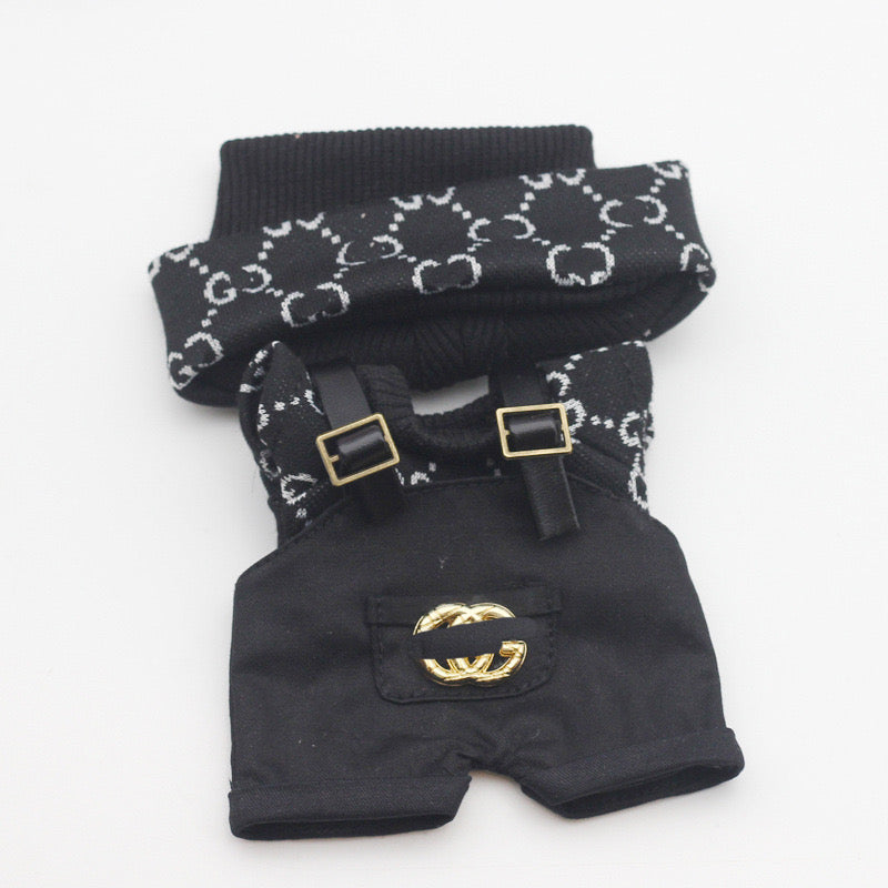 Labubu 4inch bag charm clothes outfits - GG logo - 062334