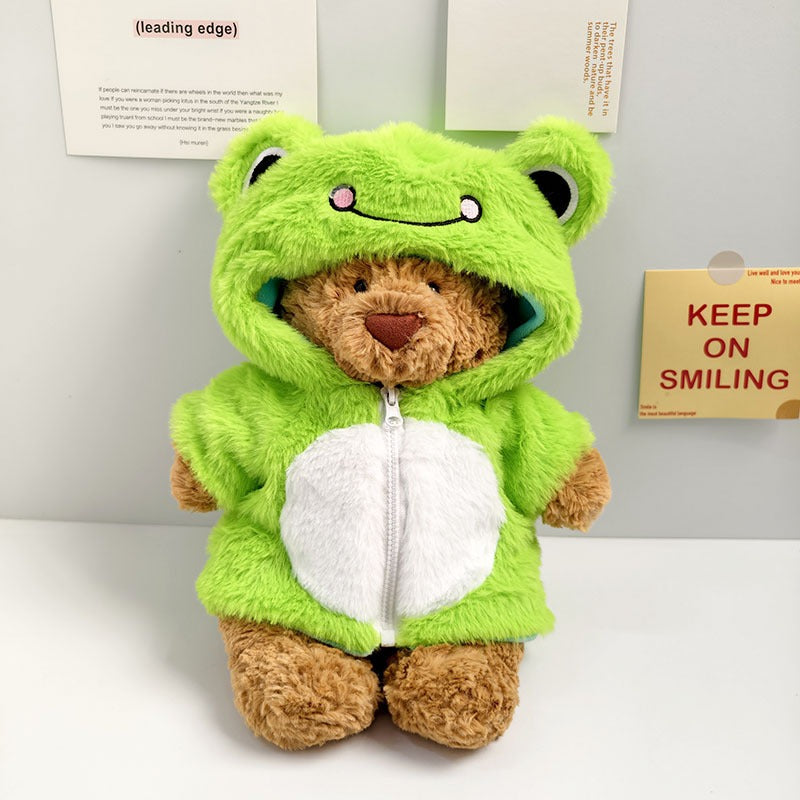 Medium Bartholomew bear clothes outfits - Frog Bubble Hooded Coat
