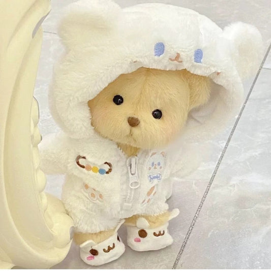 Medium Bartholomew bear clothes outfits - Cream 3-Piece Set