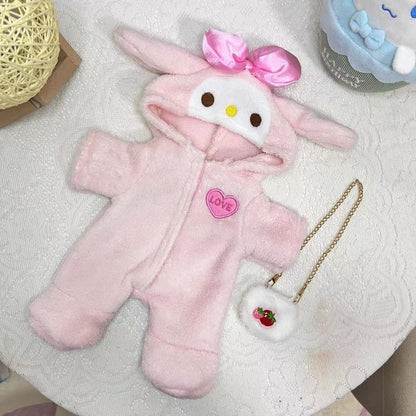 Medium Bartholomew bear clothes outfits - Melody Romper & Strawberry Bag