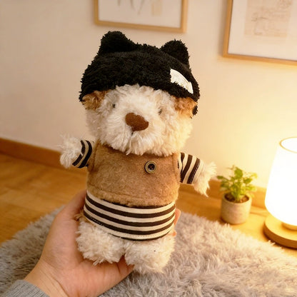 Yummy Bunny cute custom clothes outfits - Warm Fluffy Brown Stripe Outfit