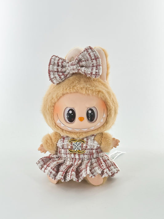 4inch bag charm cute custom clothes outfits - Red logo dress - 053138