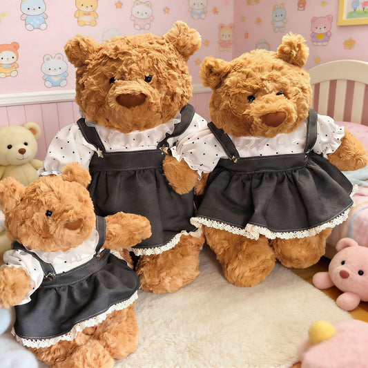 Medium Bartholomew bear clothes outfits - Polka Dot Star Denim Outfit