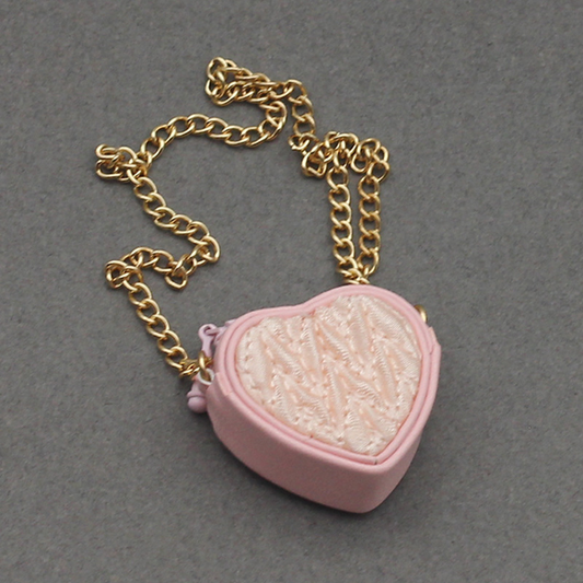4inch bag charm cute custom bags - pink heart bag - 0623B991