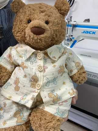 Bartholomew bear cute clothes outfits - Birthday puppy sleepwear(tiny/medium/large/huge)