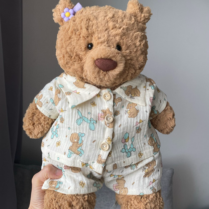 Bartholomew bear cute clothes outfits - Birthday puppy sleepwear(tiny/medium/large/huge)