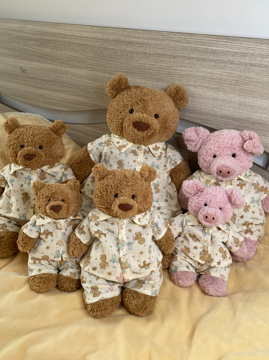 Bartholomew bear cute clothes outfits - Birthday puppy sleepwear(tiny/medium/large/huge)