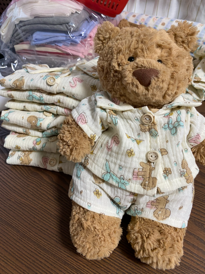 Bartholomew bear cute clothes outfits - Birthday puppy sleepwear(tiny/medium/large/huge)