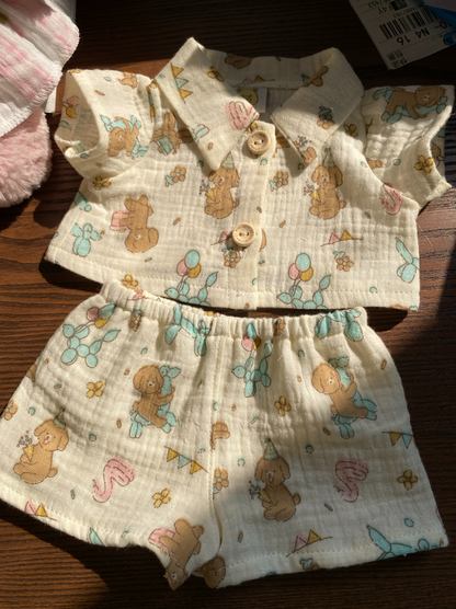 Bartholomew bear cute clothes outfits - Birthday puppy sleepwear(tiny/medium/large/huge)