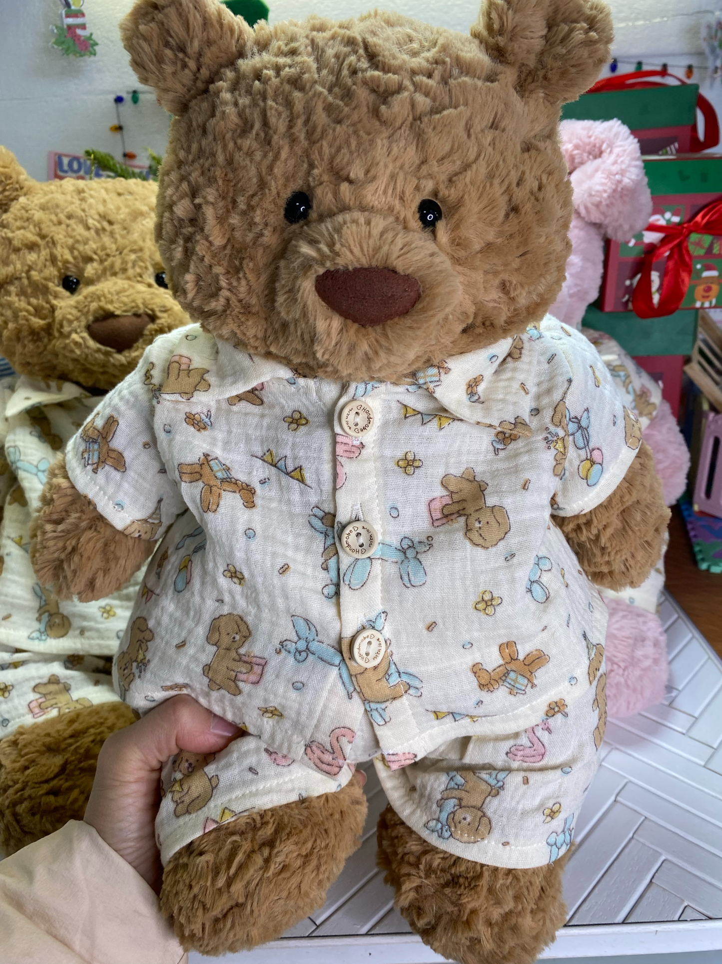 Bartholomew bear cute clothes outfits - Birthday puppy sleepwear(tiny/medium/large/huge)
