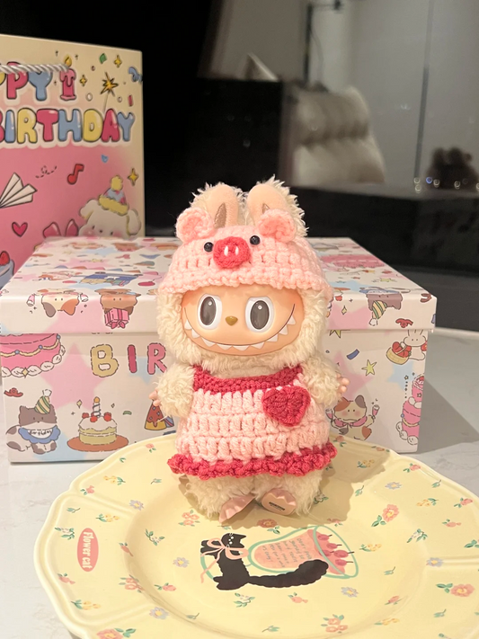 Labubu 4inch bag charm clothes outfits - MXM-H22