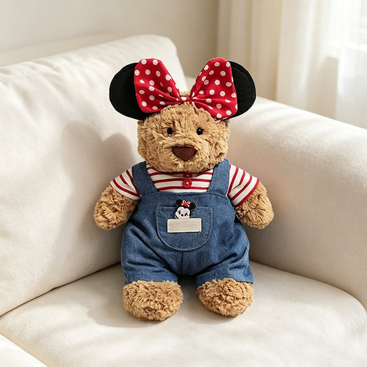 Minnie Garden Overalls Outfit for Bartholomew Bear Plush – 10-Inch Outfit