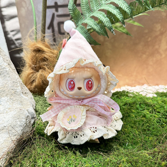 4inch bag charm cute custom clothes outfits - pink elf - 010111