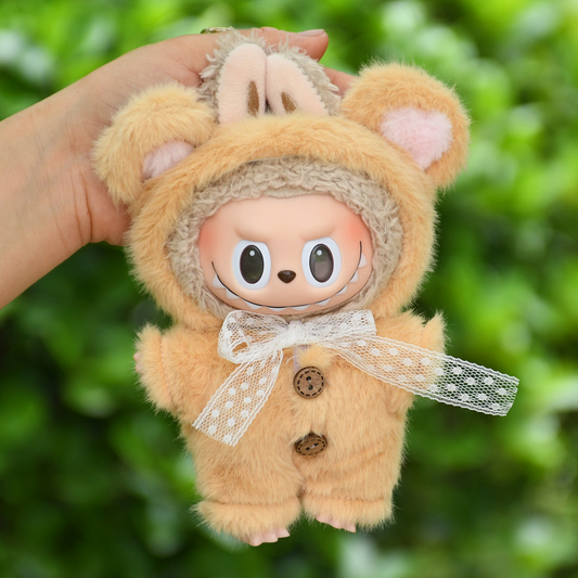 4inch bag charm cute custom clothes outfits - Brown bear - 0523