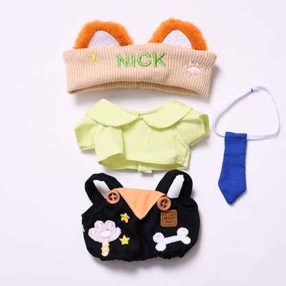 4inch bag charm cute custom clothes outfits - Judy Hopps & Nick Wilde - 053106/053107
