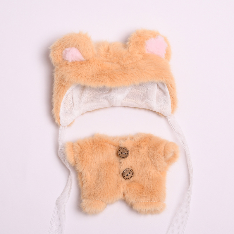 4inch bag charm cute custom clothes outfits - Brown bear - 0523