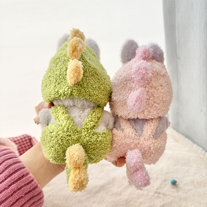 4inch bag charm cute custom clothes outfits - green & pink dinosaur - 031805/031806