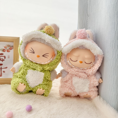 4inch bag charm cute custom clothes outfits - green & pink dinosaur - 031805/031806