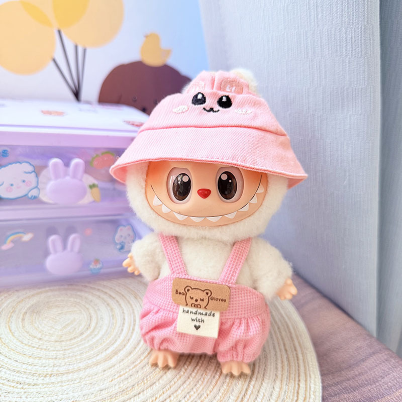 4inch bag charm cute custom clothes outfits - animal hat colorful overall - 052304/052305