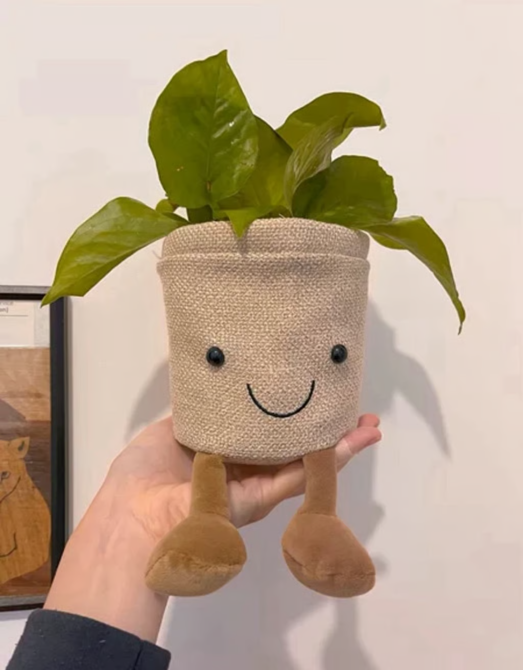 Jellycat style handmade flowerpot planter plush - 4inch