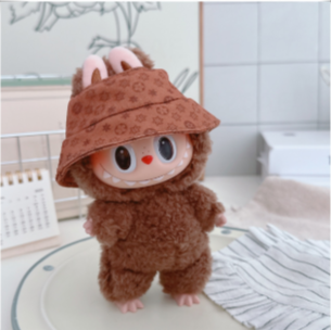 Labubu 4inch bag charm clothes outfits hat - 1004006