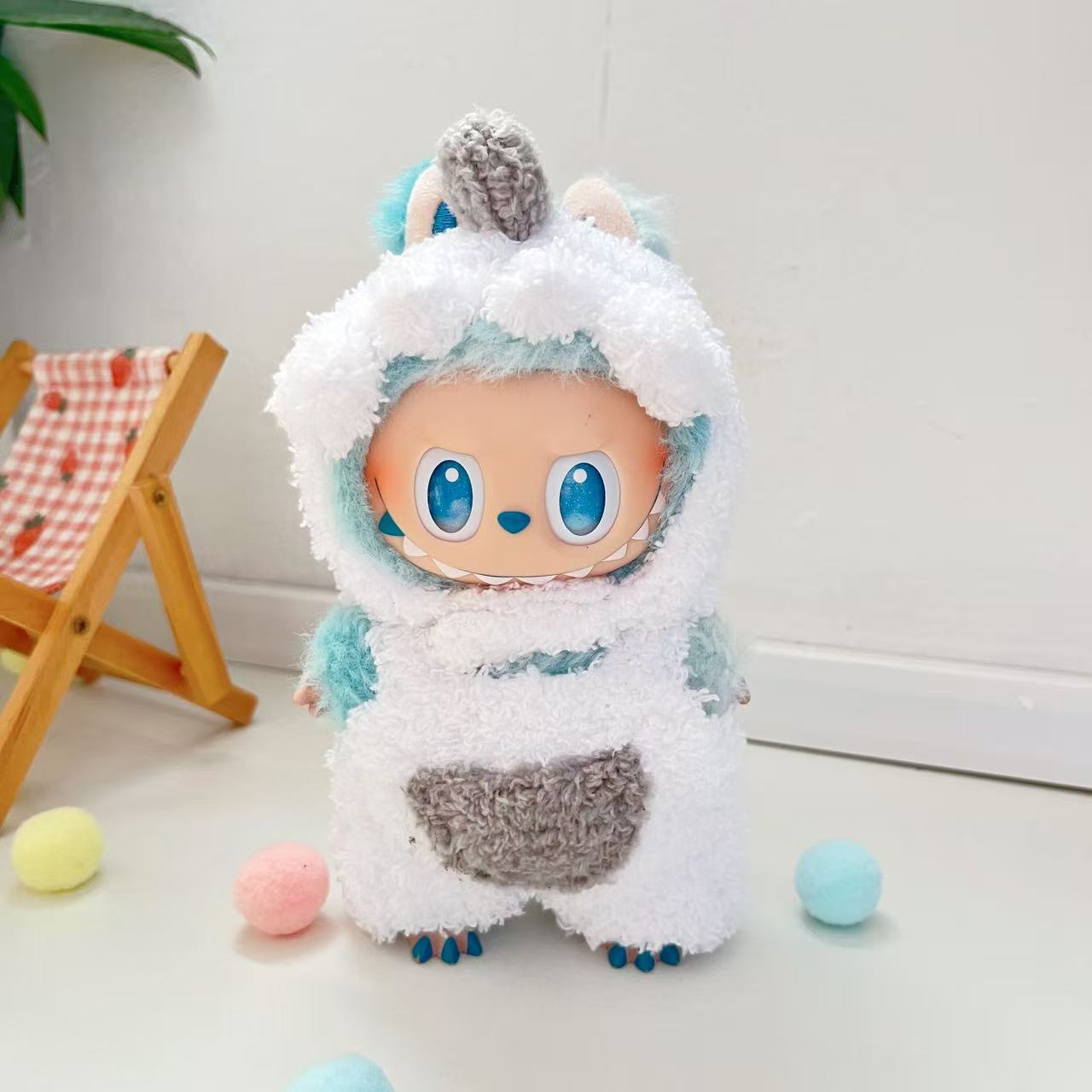 Labubu 4inch bag charm clothes outfits - 1018013