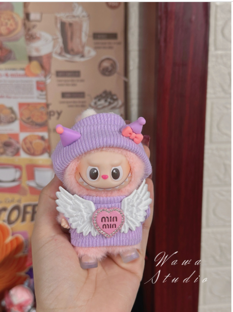 Labubu 3inch bag charm clothes outfits - 1018064