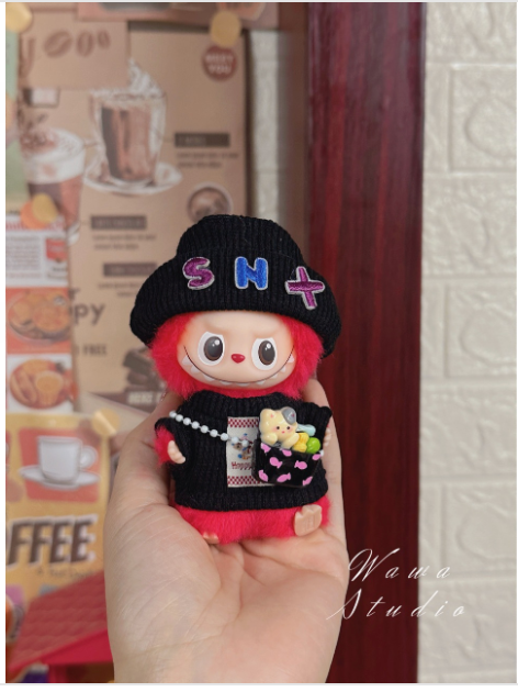 Labubu 3inch bag charm clothes outfits - 1018089