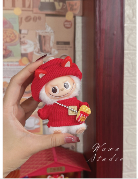 Labubu 3inch bag charm clothes outfits - 1018093