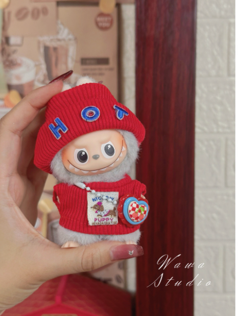 Labubu 3inch bag charm clothes outfits - 1018096